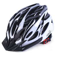 Proberos PC AND EPS Lightweight Cycling Helmet for Men and Women (Black and White, Suitable for 57 - 63cm Head Circumference) Inner Material: Expanded Polystyrene