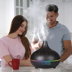 MAYCREATE Aroma Diffuser for Home Electric 400ml Timing with Cool Mist Essential Oil Diffuser 26dB 7-Color Changing Led Humidifier Scented Oil Diffuser for Yoga Oil Diffuser